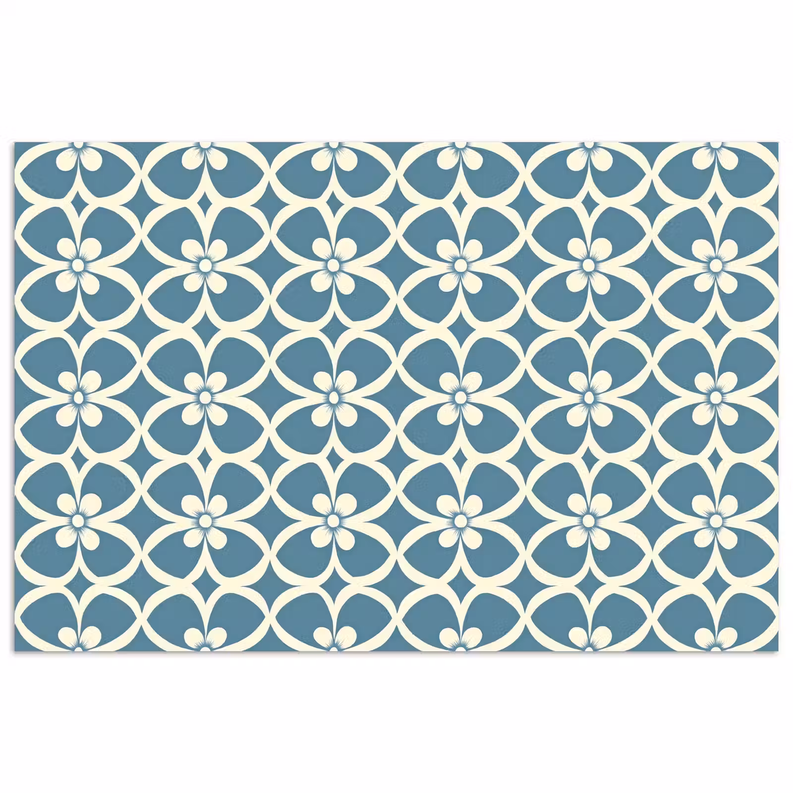 Poster - Patroon - Symmetrisch - Blauw — 1