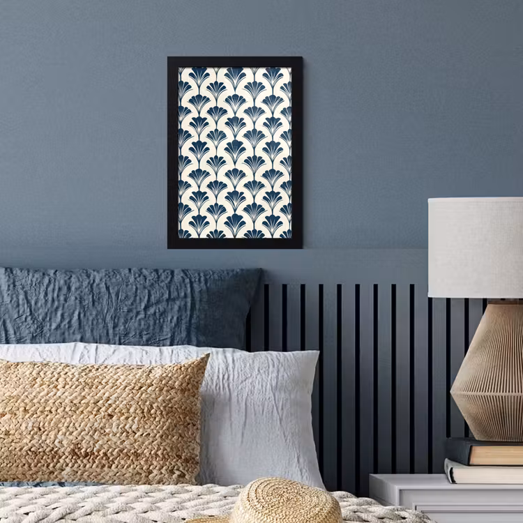 Poster met lijst - Klassiek - Motief - Blauw — 4