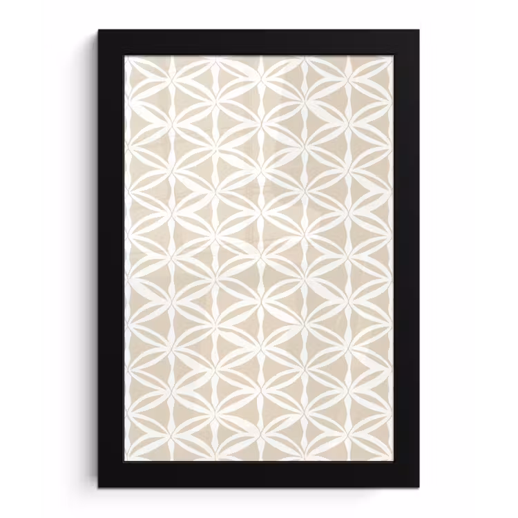 Poster met lijst - Motief - Modern - Beige — 1