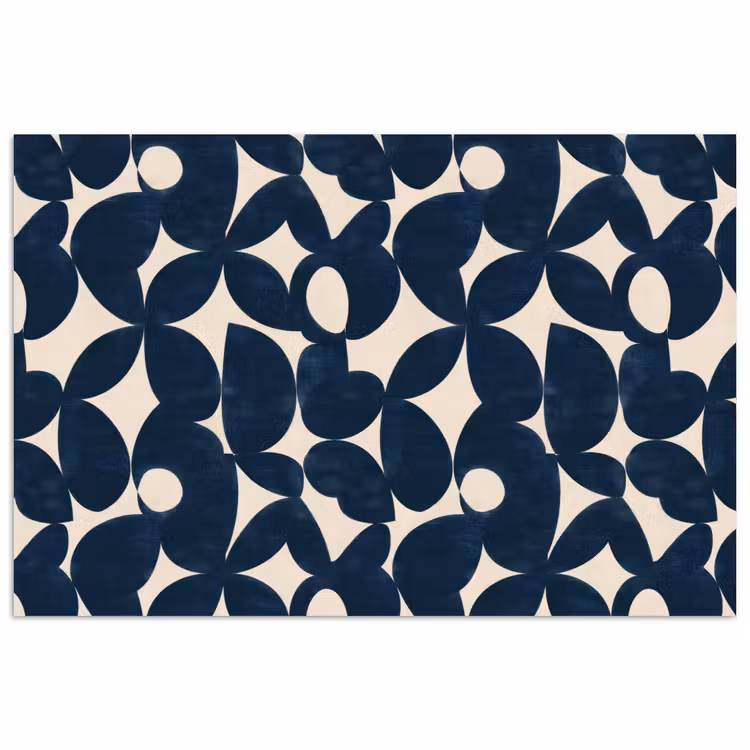 Poster - Modern - Geometrisch - Blauw — 1