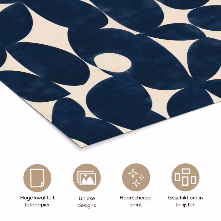 Poster - Modern - Geometrisch - Blauw — 5