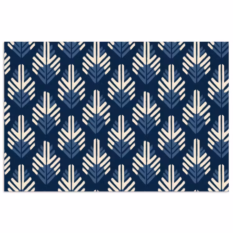 Poster - Modern - Patroon - Blauw — 1
