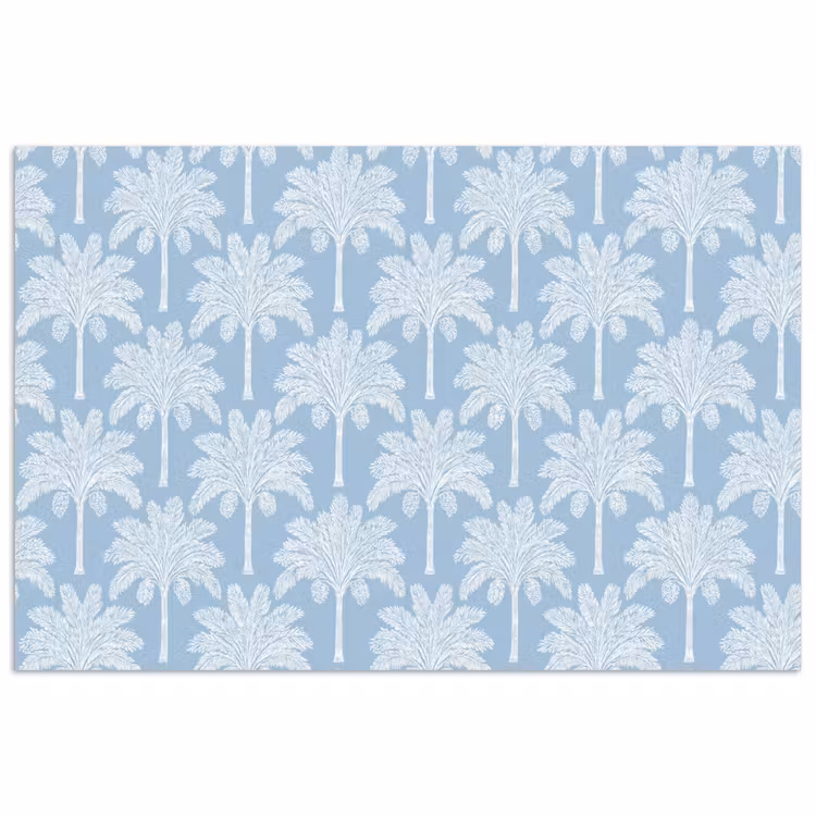 Poster - Palmboom - Modern - Blauw — 1