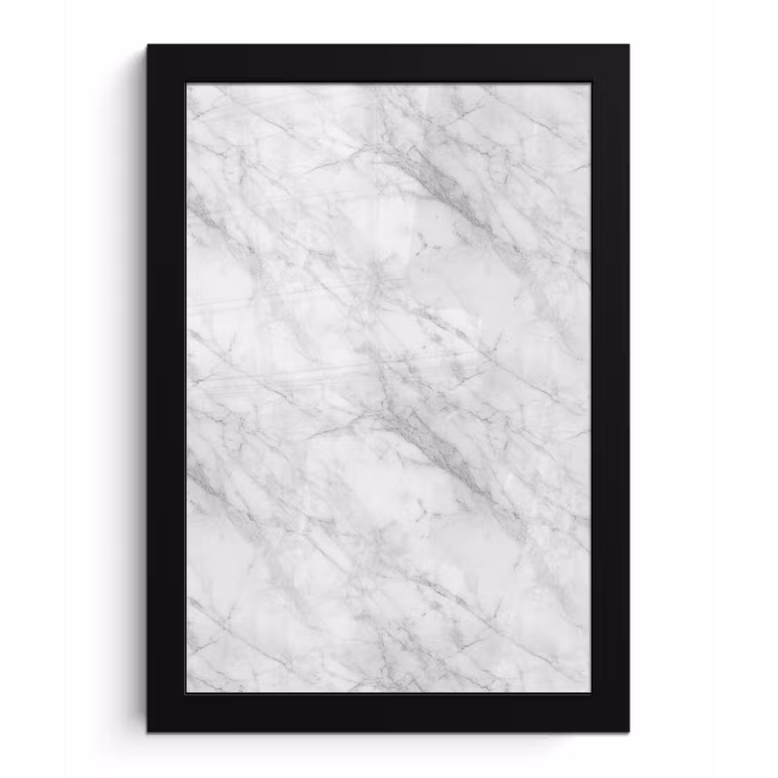 Poster met lijst - Klassiek - Marmer - Grijs — 1