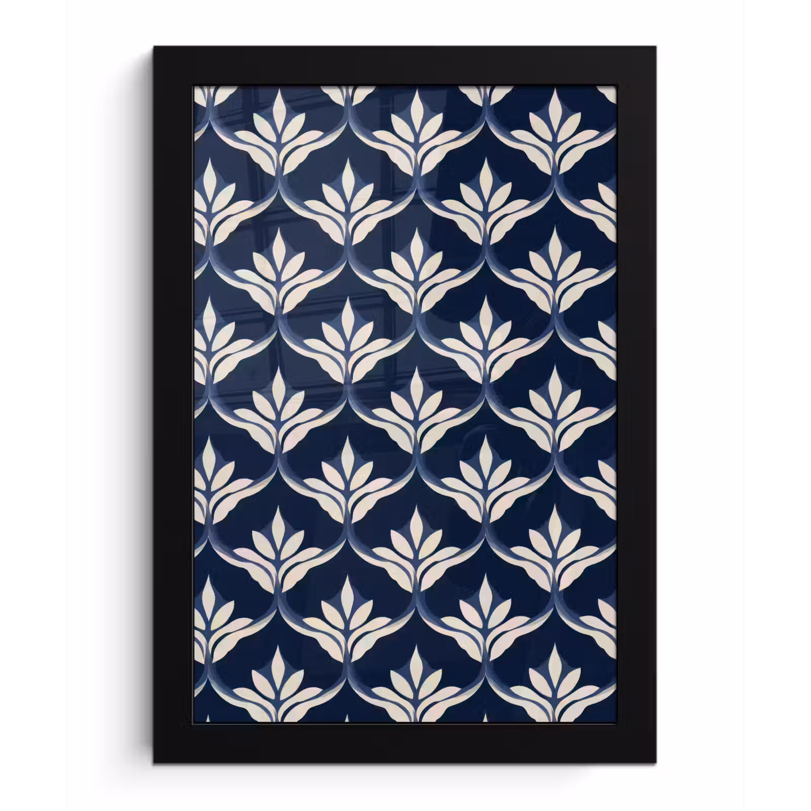 Poster met lijst - Modern - Ontwerp - Blauw — 1