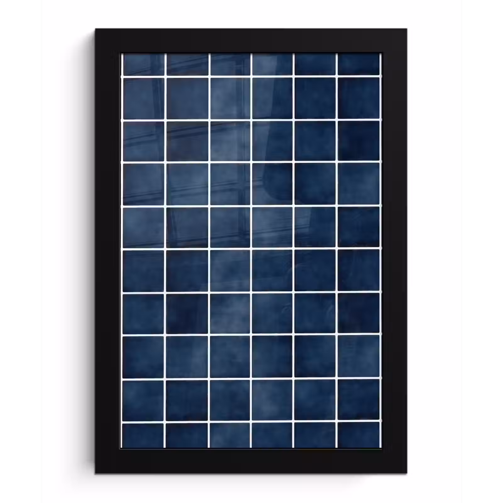 Poster met lijst - Tegel - Modern - Blauw — 1