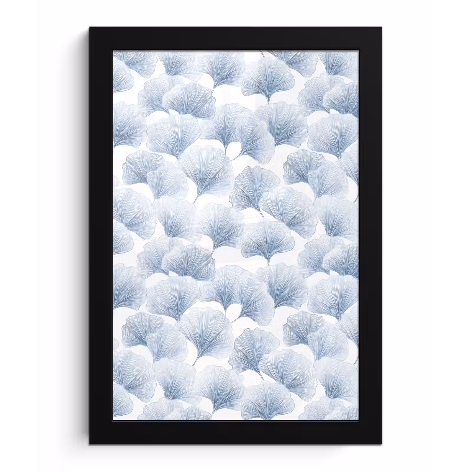 Poster met lijst - Waaier - Modern - Blauw — 1