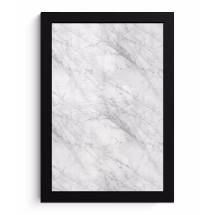 Poster met lijst - Klassiek - Marmer - Grijs — 1