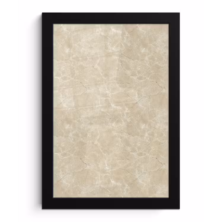 Poster met lijst - Lichtbeige - Marmer - Diffusie adering — 1