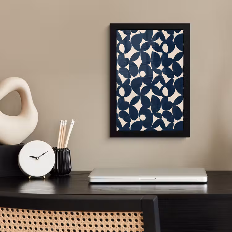 Poster met lijst - Modern - Geometrisch - Blauw — 3