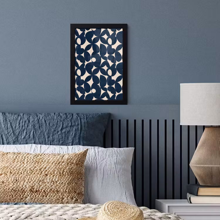 Poster met lijst - Modern - Geometrisch - Blauw — 4