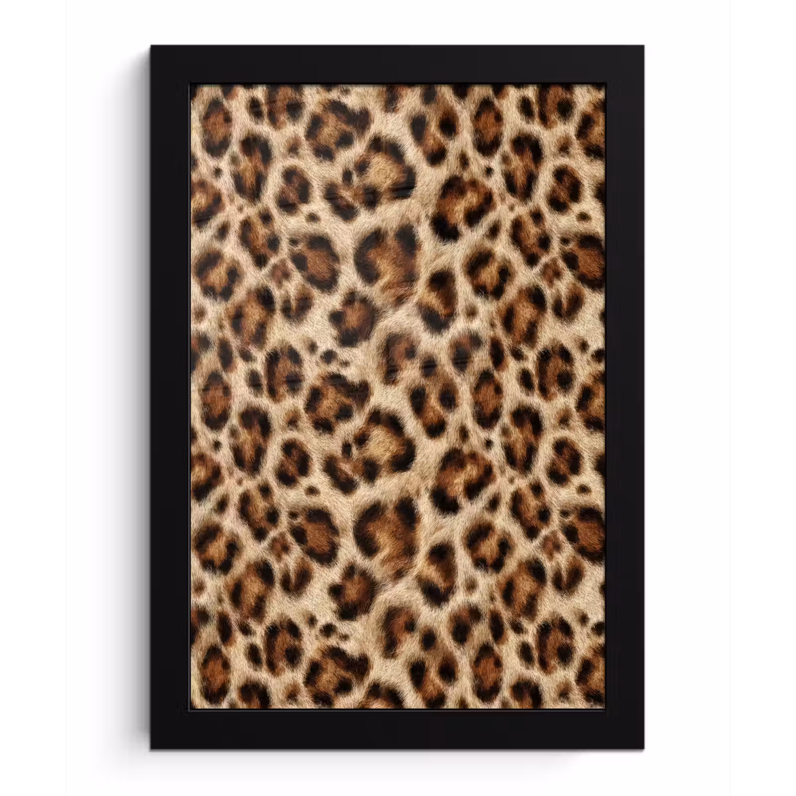 Poster met lijst - Luipaard - Bruin - Vacht — 1