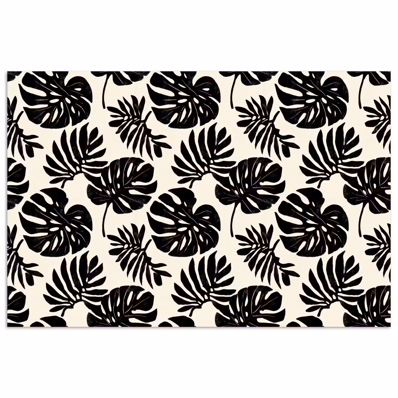 Poster - Modern - Monstera - Zwart — 1