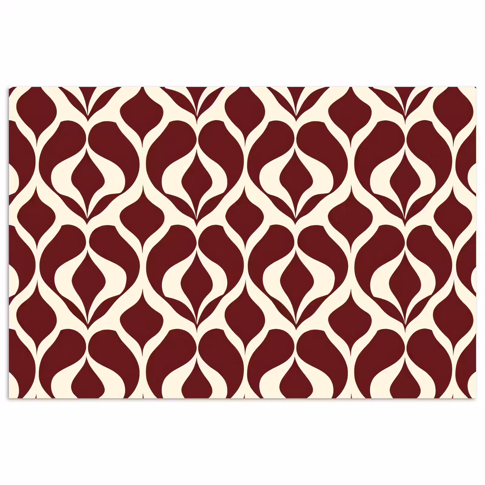 Poster - Rood - Druppelpatroon - Grafisch — 1