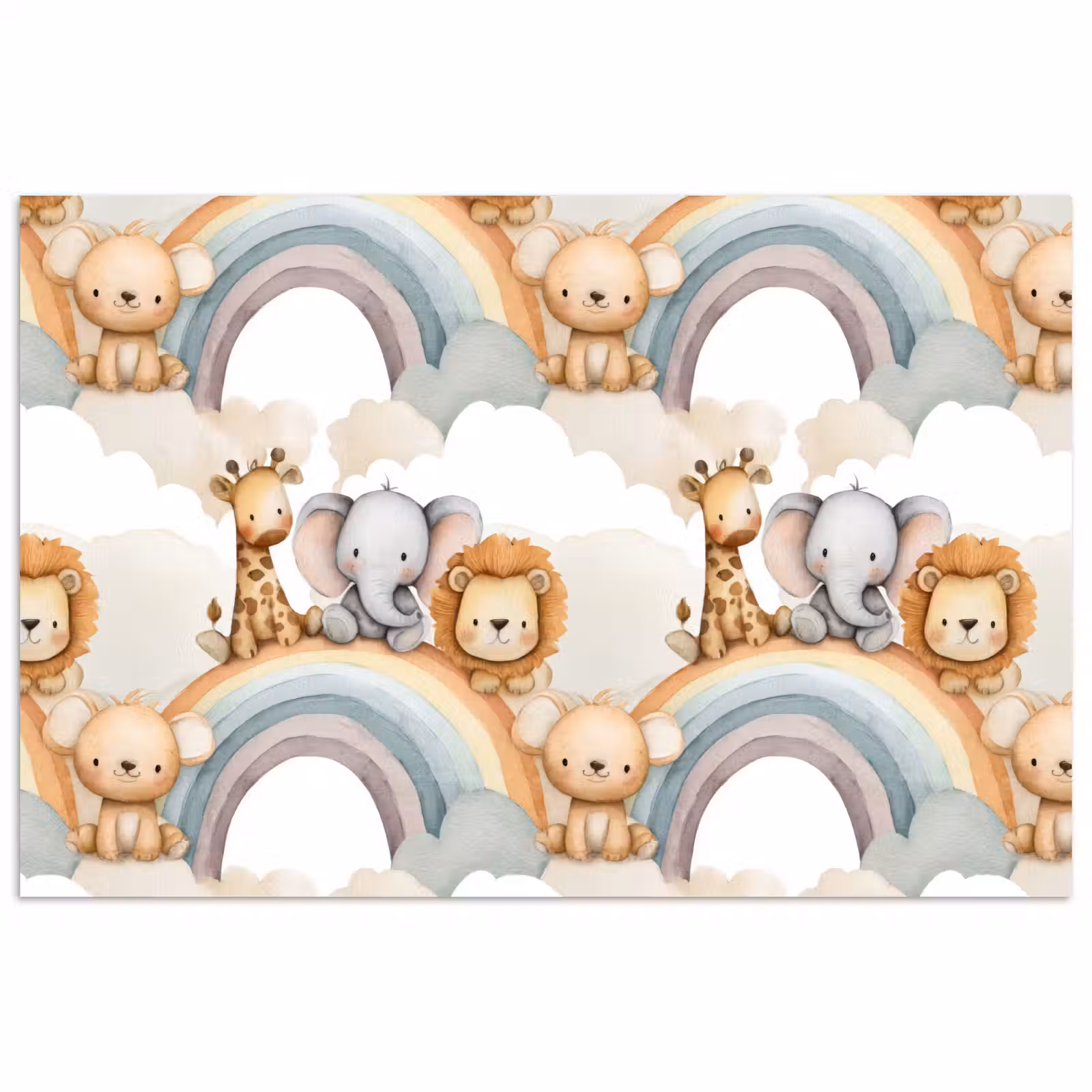 Poster - Safari - Regenboog - Kleurrijk — 1