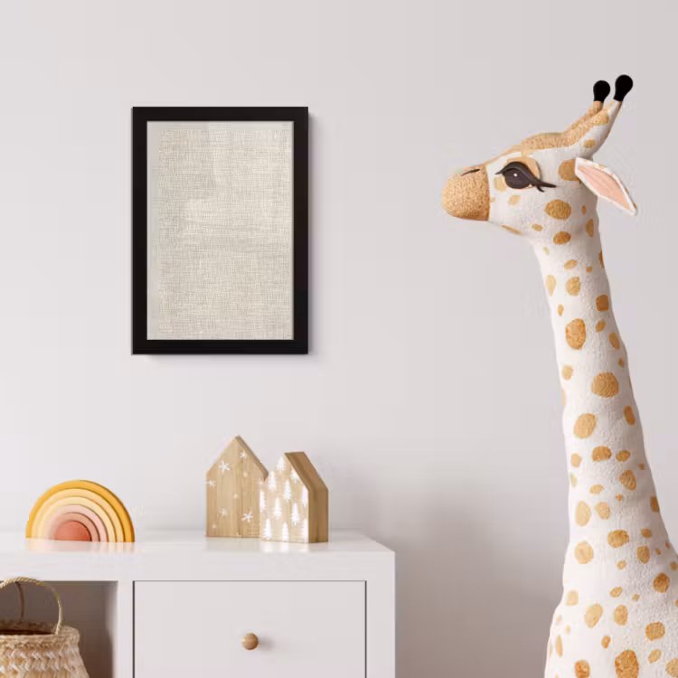 Poster met lijst - Linnen - Textuur - Beige — 5