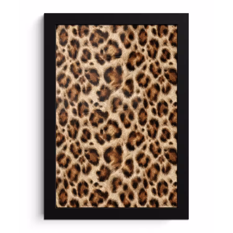 Poster met lijst - Luipaard - Bruin - Vacht — 1