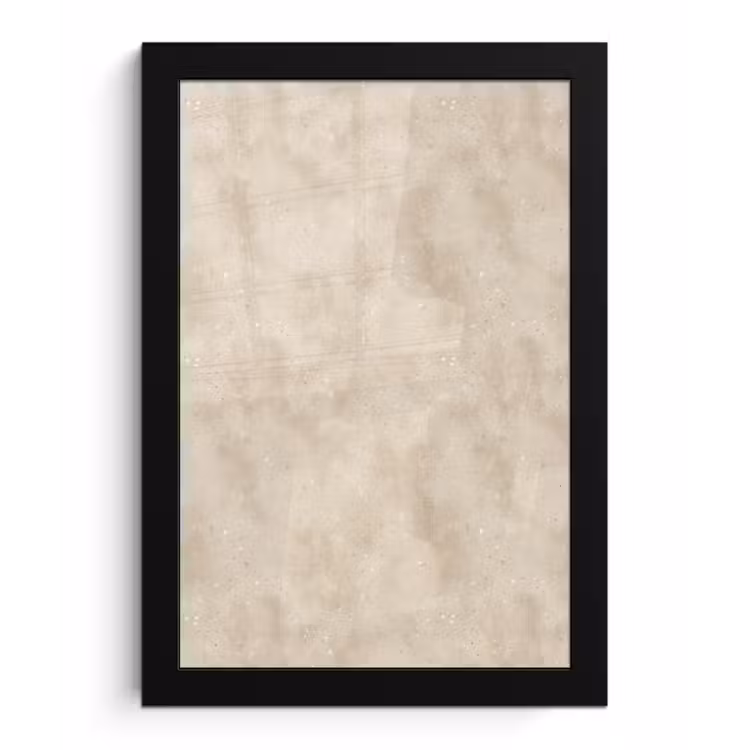 Poster met lijst - Structuur - Spikkels - Beige — 1