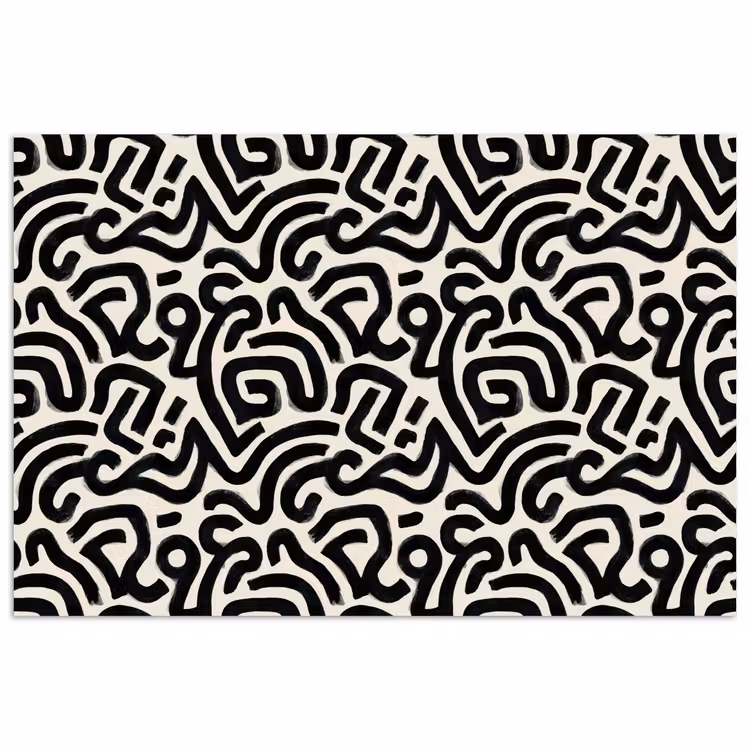 Poster - Modern - Abstract - Zwart — 1