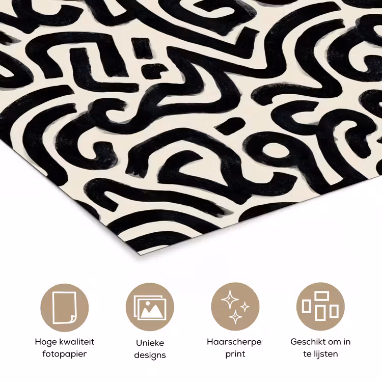 Poster - Modern - Abstract - Zwart — 5
