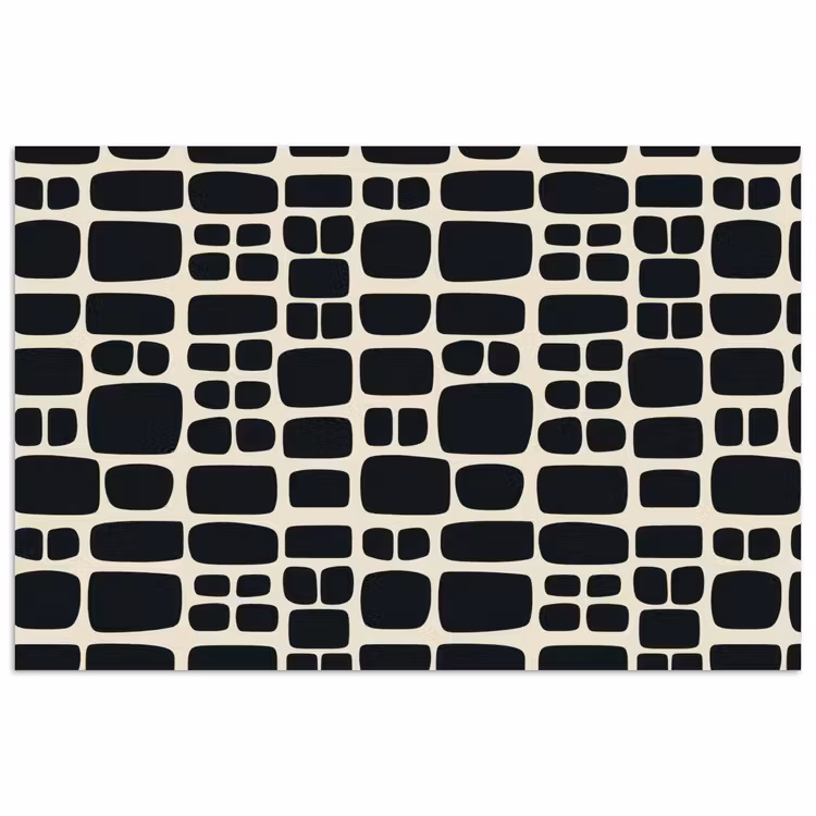 Poster - Modern - Organisch - Zwart — 1
