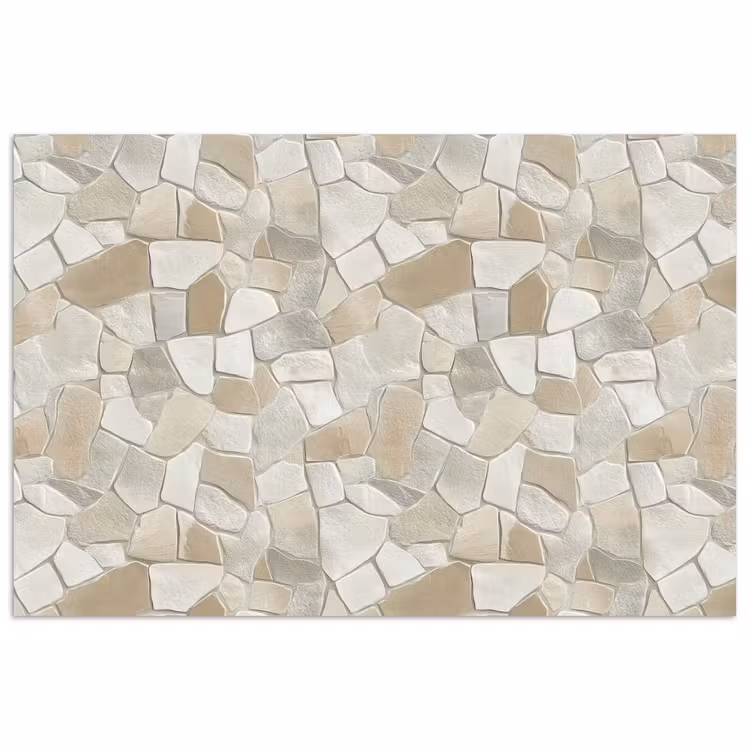 Poster - Mozaïek - Stenen - Beige — 1