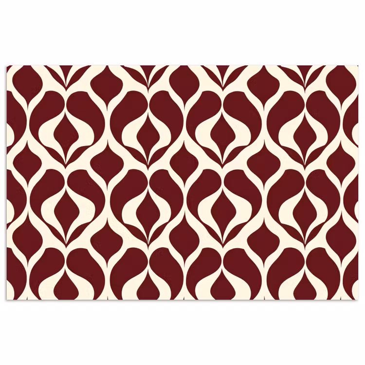 Poster - Rood - Druppelpatroon - Grafisch — 1