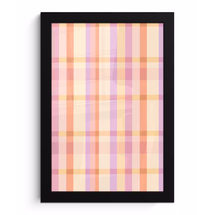 Poster met lijst - Pastel - uitpatroon - Geometrisch — 1