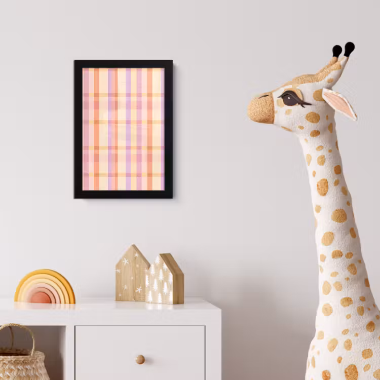Poster met lijst - Pastel - uitpatroon - Geometrisch — 5