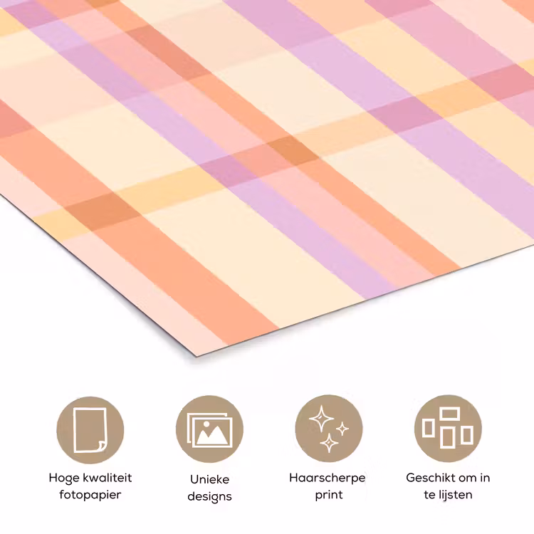 Poster - Pastel - uitpatroon - Geometrisch — 5