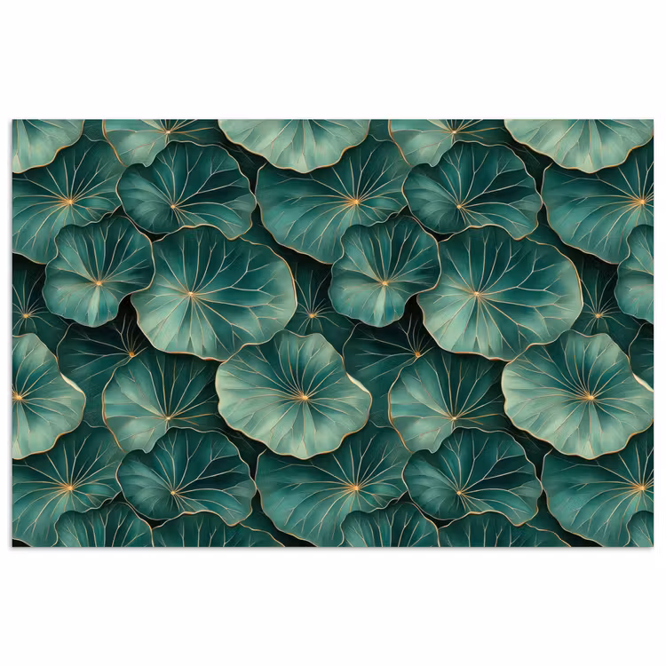 Poster - Patroon - Bladeren - Groen — 1