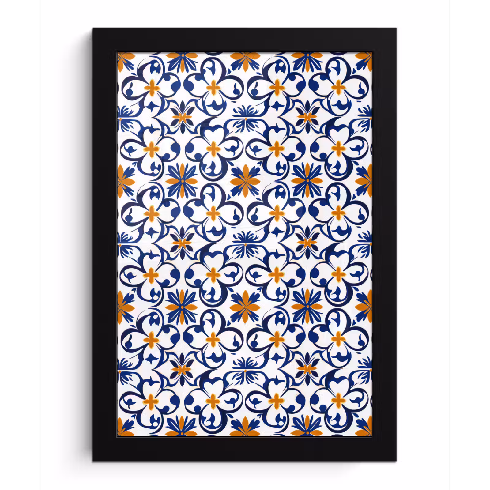 Poster met lijst - Patroon - Modern - Kleurrijk — 1
