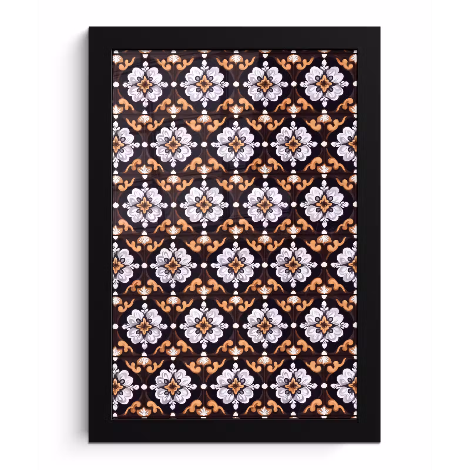 Poster met lijst - traditioneel - Element - Kleurrijk — 1