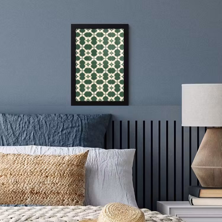 Poster met lijst - Tegel - Klassiek - Groen — 4