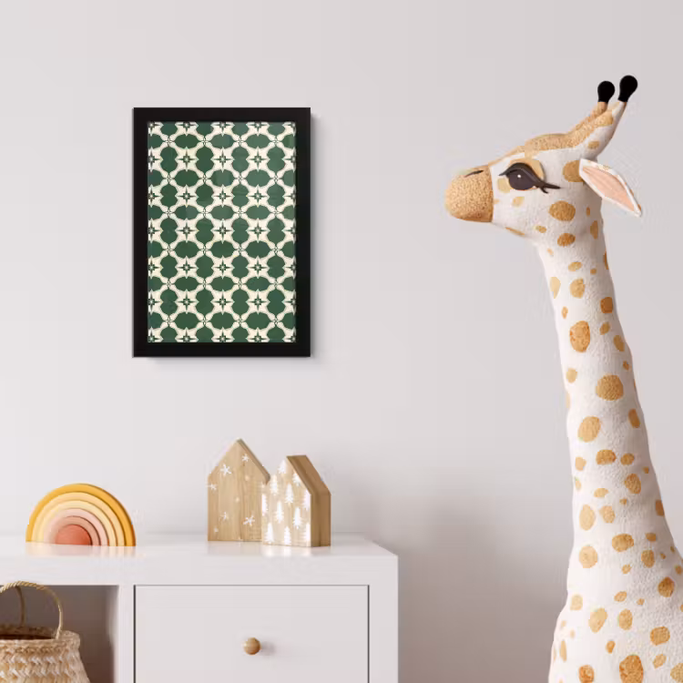 Poster met lijst - Tegel - Klassiek - Groen — 5