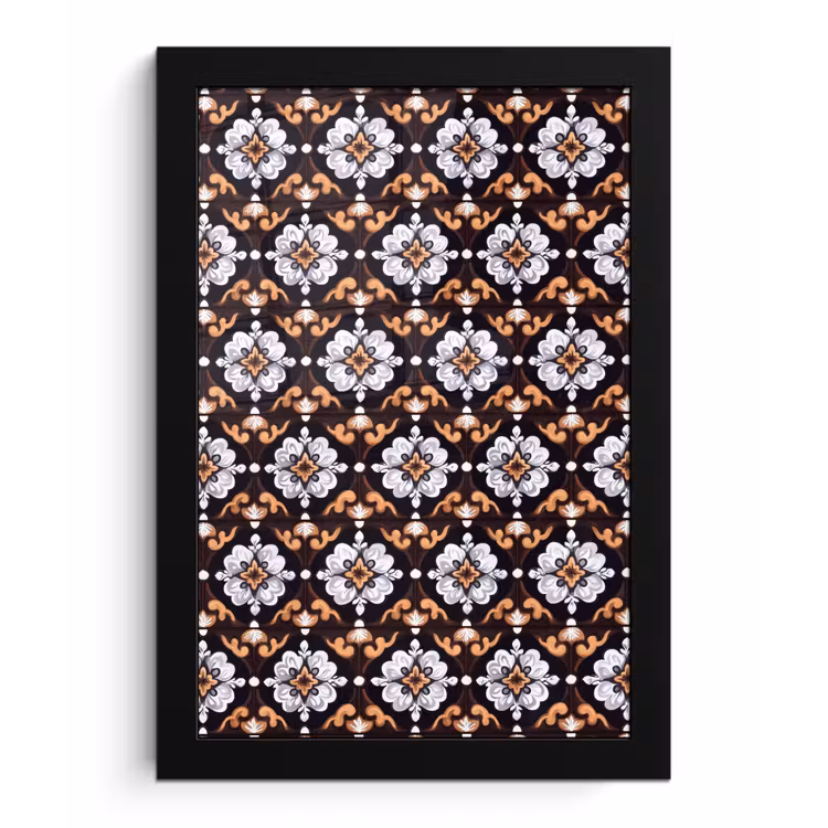 Poster met lijst - traditioneel - Element - Kleurrijk — 1