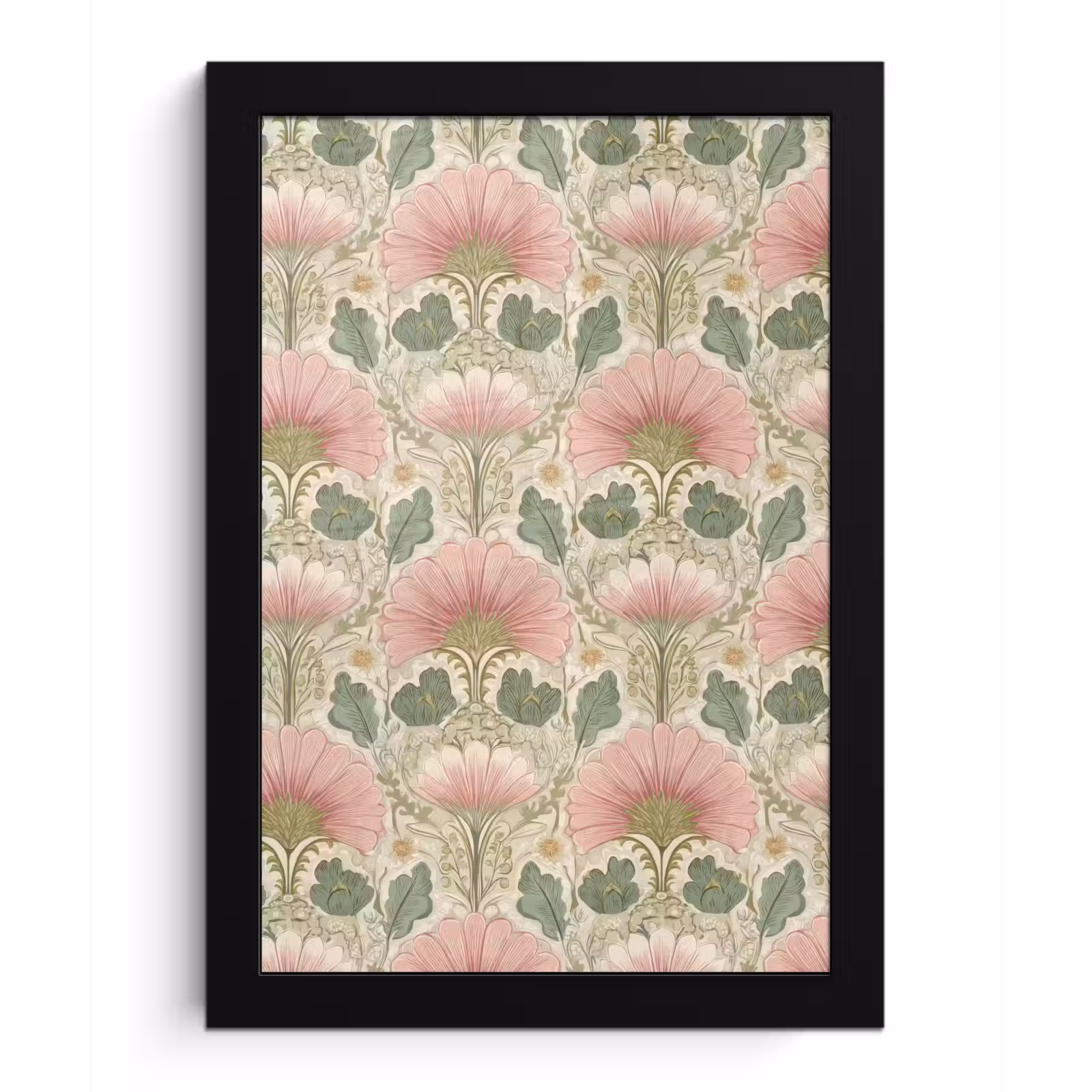 Poster met lijst - Klassiek - Patroon - Roze — 1