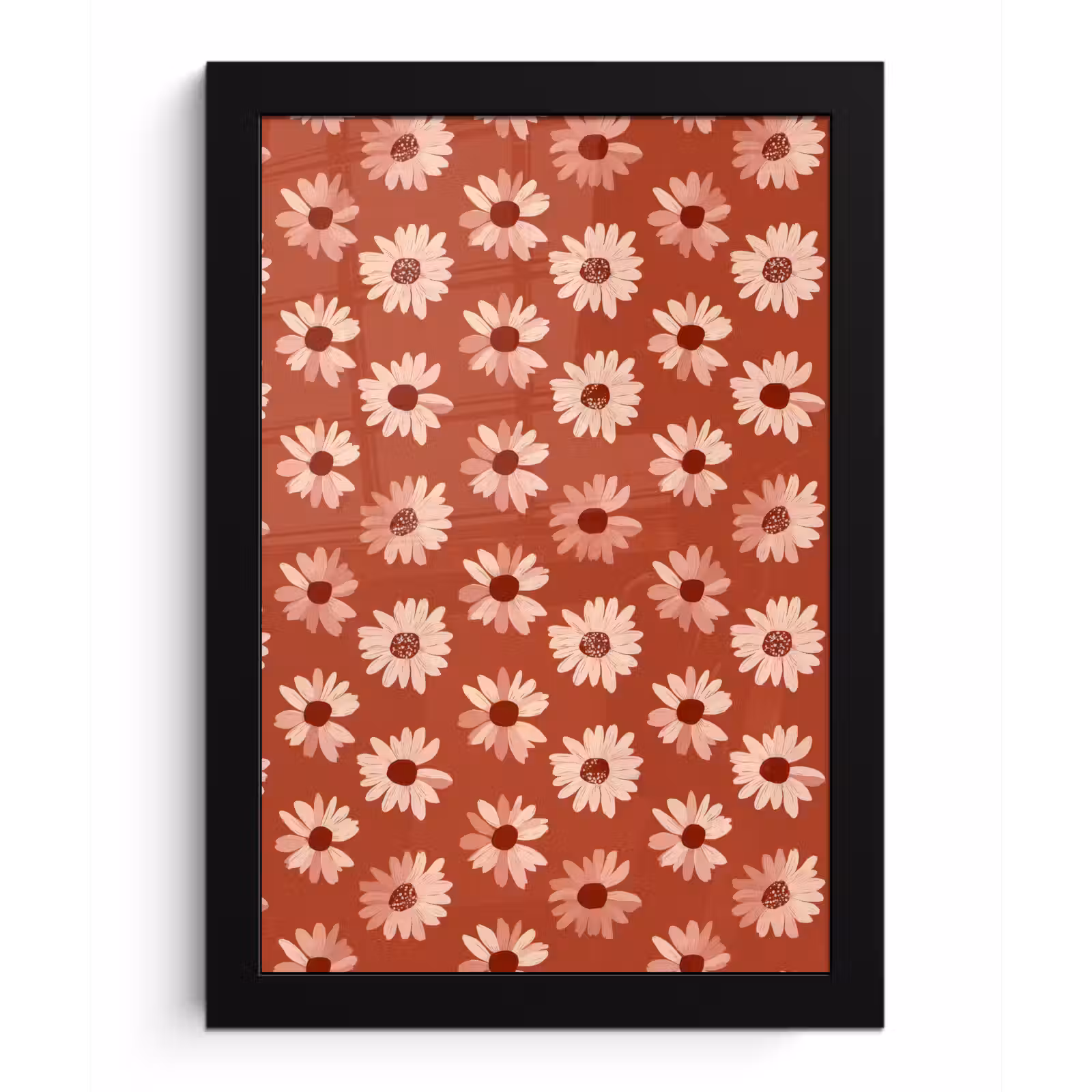 Poster met lijst - Madelief - Retro - Terracotta — 1