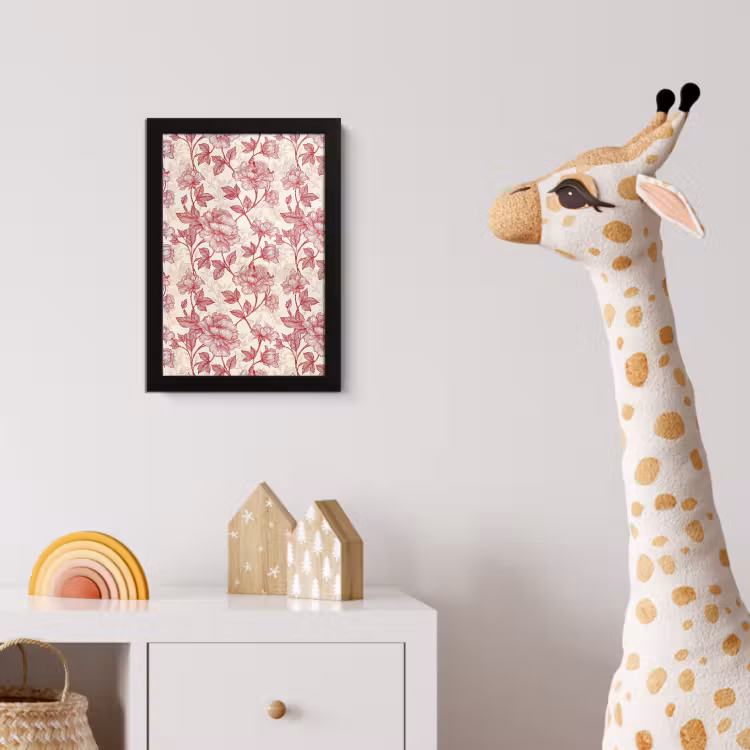 Poster met lijst - Pioenrozen - Modern - Rood — 5