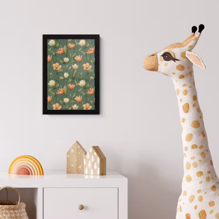 Poster met lijst - Tulpen - Botanisch - Groen — 5
