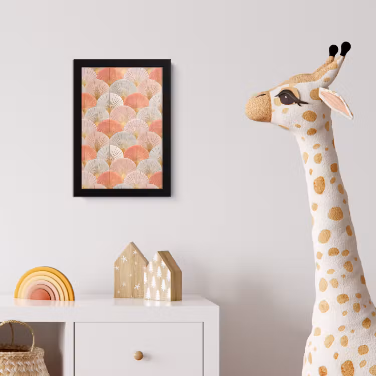 Poster met lijst - Waaiers - Goud - Roze — 5