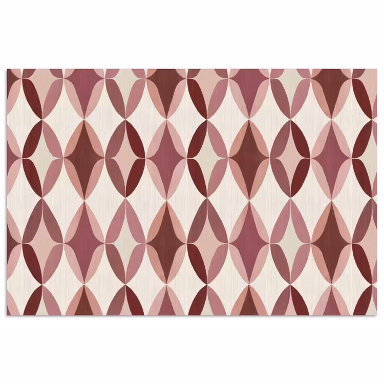 Poster - Ovaal - Textuur - Roze — 1