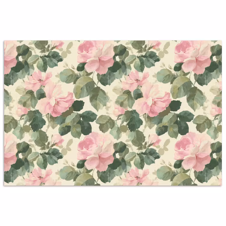 Poster - Rozen - Botanisch - Roze — 1