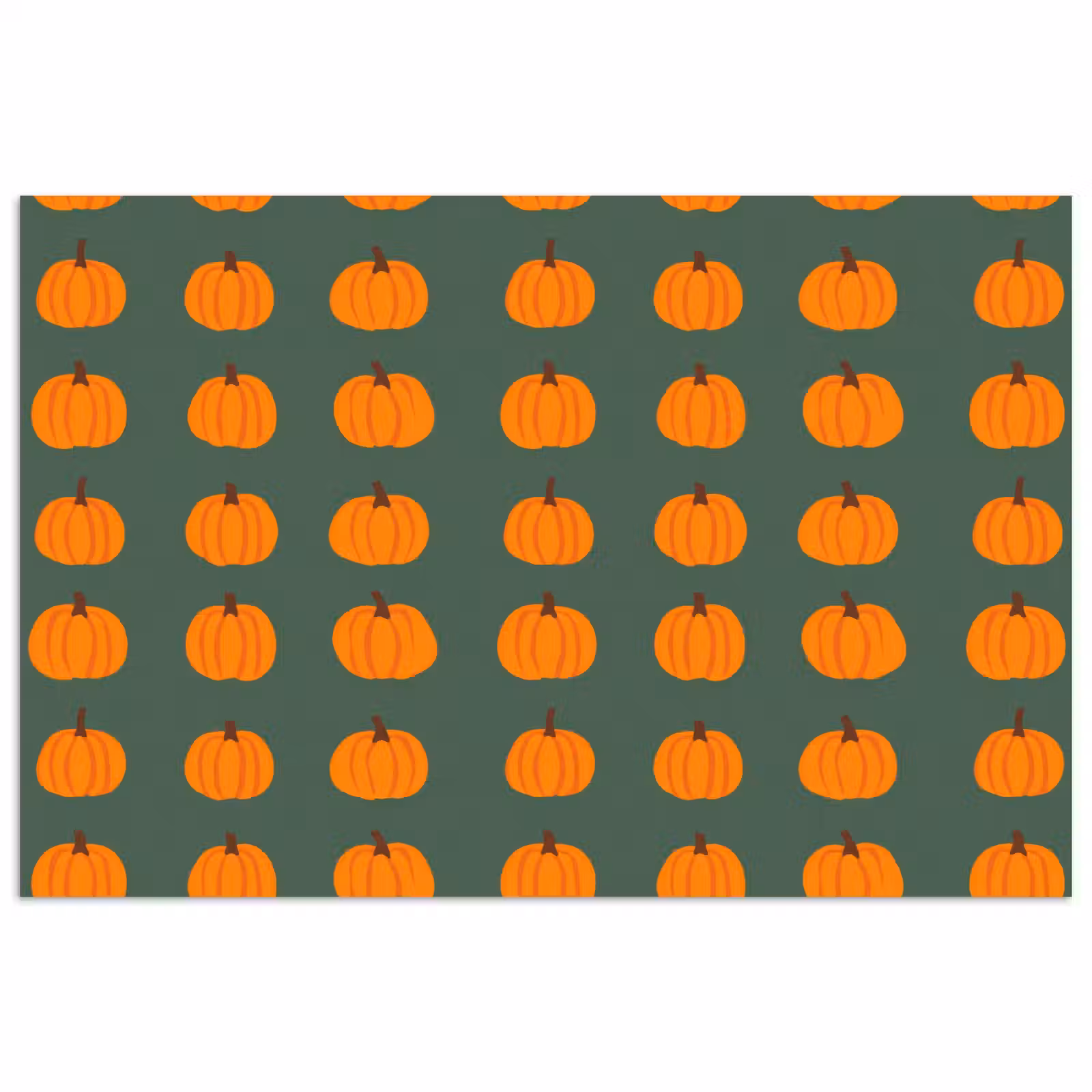 Poster - Pompoen - Patroon - Oranje — 1