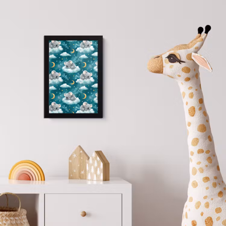 Poster met lijst - Koala's - Betoverend - Blauw — 5