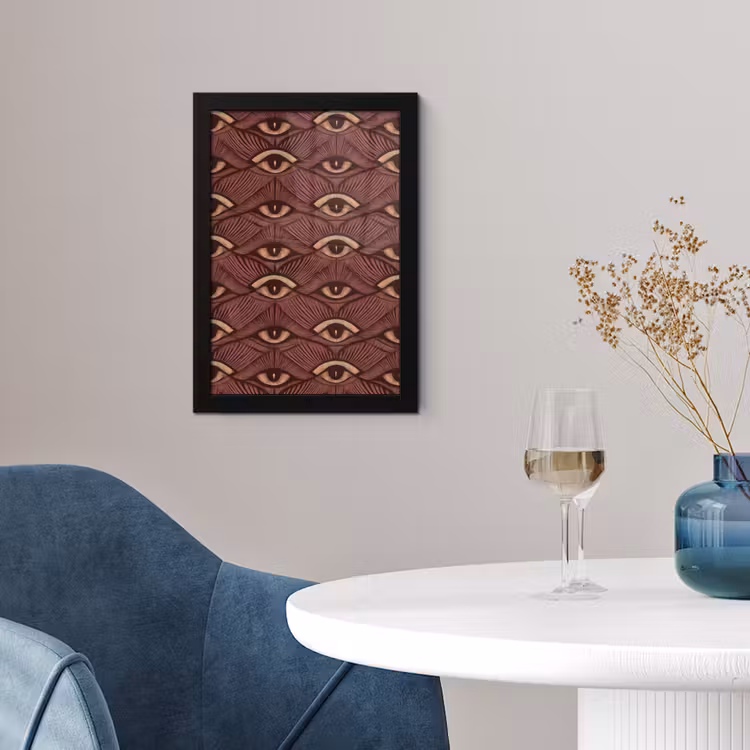 Poster met lijst - Mystiek - Ogen - Bruin — 2