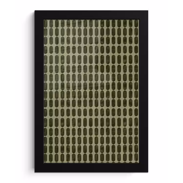 Poster met lijst - Ritmisch - Effect - Groen — 1