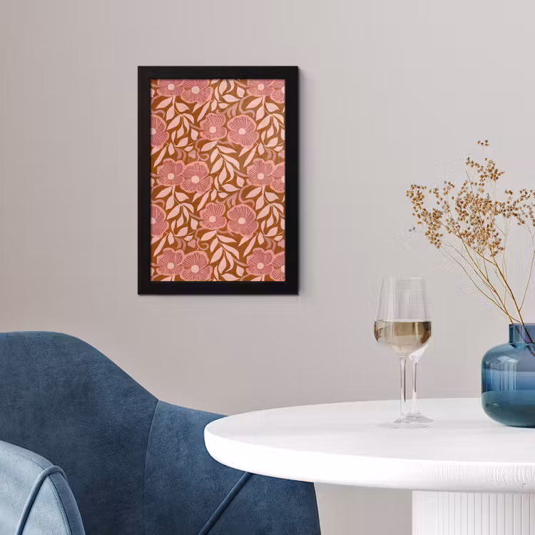 Poster met lijst - Sfeer - Bloemen - Roze — 2