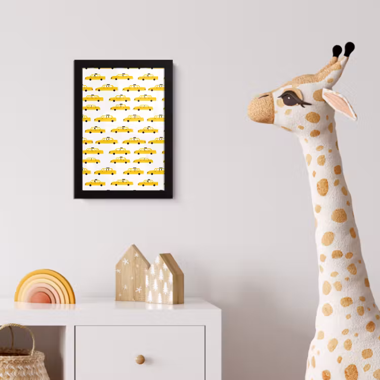 Poster met lijst - Taxi - Iconisch - Geel — 5