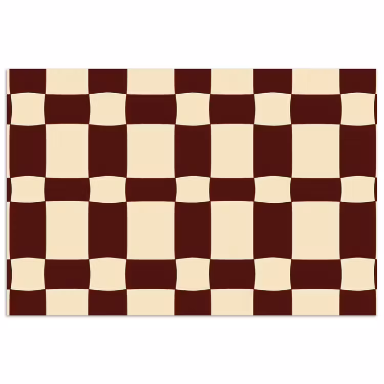 Poster - Retro - Patroon - Bruin — 1